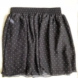 American Apparel Polka Dot Chiffon Mini Skirt